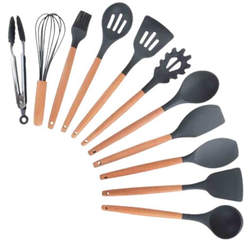 Set utensilios de cocina en silicona